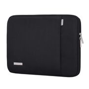 Husa pentru laptop 13 - 14 inch MacBook, Microsoft, Dell, HP, Lenovo, eleganta si subtire, protectie sporita, negru