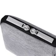 Geanta pentru laptop 13 - 14 inch MacBook, Microsoft, Dell, HP, Lenovo, eleganta si subtire, protectie sporita, gri