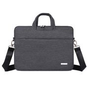 Geanta pentru laptop 13 - 14 inch MacBook, Microsoft, Dell, HP, Lenovo, eleganta si subtire, protectie sporita, negru