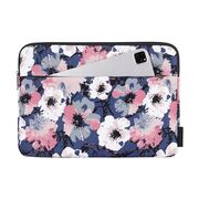 Husa pentru laptop 13-14 inch, eleganta si subtire, compartimente multiple, albastru