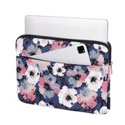 Husa pentru laptop 13-14 inch, eleganta si subtire, compartimente multiple, albastru