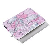 Husa pentru laptop 13-14 inch, eleganta si subtire, compartimente multiple, roz