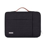 Geanta pentru laptop 13 - 14 inch MacBook, Microsoft, Dell, HP, Lenovo, eleganta si subtire, protectie sporita, negru