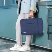 Geanta pentru laptop 13 - 14 inch MacBook, Microsoft, Dell, HP, Lenovo, eleganta si subtire, protectie sporita, gri