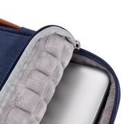 Geanta pentru laptop 13 - 14 inch MacBook, Microsoft, Dell, HP, Lenovo, eleganta si subtire, protectie sporita, gri