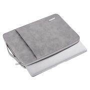 Geanta pentru laptop 13 - 14 inch MacBook, Microsoft, Dell, HP, Lenovo, eleganta si subtire, protectie sporita, negru