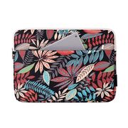 Husa pentru laptop 15-16 inch, eleganta si subtire, compartimente multiple, negru floral