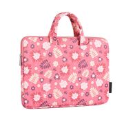 Geanta pentru laptop 13 - 14 inch MacBook, Microsoft, Dell, HP, Lenovo, eleganta si subtire, protectie sporita, roz