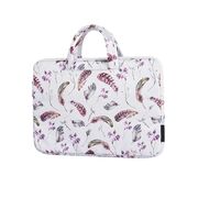 Geanta pentru laptop 15 - 16 inch MacBook, Microsoft, Dell, HP, Lenovo, eleganta si subtire, protectie sporita, alb