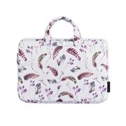 Geanta pentru laptop 13 - 14 inch MacBook, Microsoft, Dell, HP, Lenovo, eleganta si subtire, protectie sporita, alb