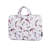 Geanta pentru laptop 13 - 14 inch MacBook, Microsoft, Dell, HP, Lenovo, eleganta si subtire, protectie sporita, alb