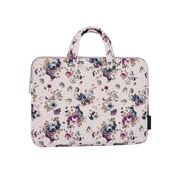 Geanta pentru laptop 13 - 14 inch MacBook, Microsoft, Dell, HP, Lenovo, eleganta si subtire, protectie sporita, bej