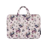 Geanta pentru laptop 13 - 14 inch MacBook, Microsoft, Dell, HP, Lenovo, eleganta si subtire, protectie sporita, bej