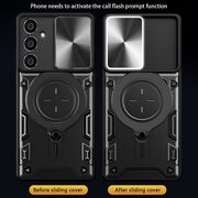 Husa pentru  Samsung Galaxy S23 FE cu protecție pentru cameră și suport magnetic integrat Ring Shockproof, rosu