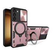 Husa pentru  Samsung Galaxy S23 Plus  cu protecție pentru cameră și suport magnetic integrat Ring Shockproof, rose gold