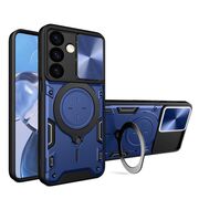 Husa pentru  Samsung Galaxy S24+ Plus cu protecție pentru cameră și suport magnetic integrat Ring Shockproof, albastru