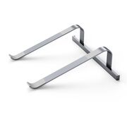 Suport Ergonomic Reglabil ULS100 din Aluminiu – Stand Laptop Universal până la 16", Design Pliabil, Răcire Eficientă, Antiderapant, gri inchis