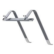 Suport Ergonomic Reglabil ULS100 din Aluminiu – Stand Laptop Universal până la 16", Design Pliabil, Răcire Eficientă, Antiderapant, gri inchis
