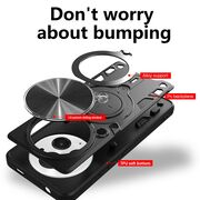 Husa pentru Honor Magic 6 Pro cu protecție pentru cameră și suport magnetic integrat Ring Shockproof, negru