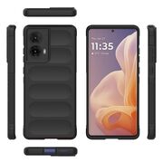 Husa pentru Motorola Moto G85 Liquid Silicone, Microfibre Lining, Non-Slip Airbag Design, mov