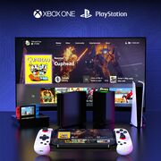 GamePad Controller Gaming Wireless pentru telefon Android, iOS, PC, PS, Bluetooth 5.0, 400 mAh, alb
