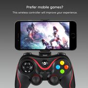 Gamepad Wireless Bluetooth 400mAh, Techsuit V8, rosu