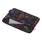 Husa pentru laptop 13-14 inch, eleganta si subtire, compartimente multiple, negru denim