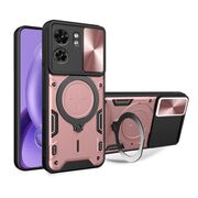 Husa pentru  Motorola Edge 40 cu protecție pentru cameră și suport magnetic integrat Ring Shockproof, rose gold