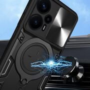Husa pentru  Motorola Moto G13 cu protecție pentru cameră și suport magnetic integrat Ring Shockproof, rosu