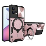 Husa pentru  Motorola Moto G72 cu protecție pentru cameră și suport magnetic integrat Ring Shockproof, rose gold