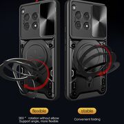 Husa pentru  OnePlus 12R cu protecție pentru cameră și suport magnetic integrat Ring Shockproof, albastru