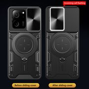 Husa pentru  Xiaomi 13T, 13T Pro cu protecție pentru cameră și suport magnetic integrat Ring Shockproof, negru