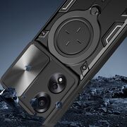 Husa pentru Husa Oppo A58 4G cu protecție pentru cameră și suport magnetic integrat Ring Shockproof, mov
