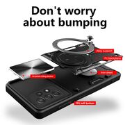 Husa pentru Samsung Galaxy A52  / A52s cu protecție pentru cameră și suport magnetic integrat Ring Shockproof, albastru