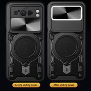 Husa pentru  Google Pixel 8 Pro cu protecție pentru cameră și suport magnetic integrat Ring Shockproof, albastru