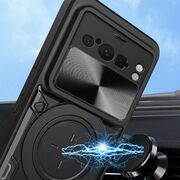 Husa pentru  Google Pixel 8 Pro cu protecție pentru cameră și suport magnetic integrat Ring Shockproof, mov