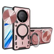 Husa pentru  Honor Magic 5 Lite cu protecție pentru cameră și suport magnetic integrat Ring Shockproof, rose gold