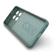 Husa pentru  Poco F6 Pro Liquid Silicone, Microfibre Lining, Non-Slip Airbag Design, verde