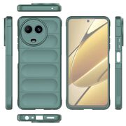 Husa pentru  Realme 11 Liquid Silicone, Microfibre Lining, Non-Slip Airbag Design, verde