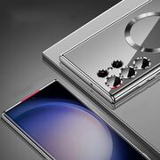 Husa pentru  Samsung Galaxy S23 Ultra 5G cu MagSafe Sparkle Glare Detachable Layer, cu protectie lentile - roz