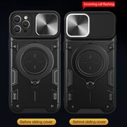 Husa pentru  iPhone 11 Pro Max cu protecție pentru cameră și suport magnetic integrat Ring Shockproof, albastru