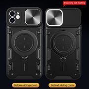 Husa pentru  iPhone 11 cu protecție pentru cameră și suport magnetic integrat Ring Shockproof, mov