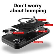 Husa pentru  iPhone 13 cu protecție pentru cameră și suport magnetic integrat Ring Shockproof, albastru