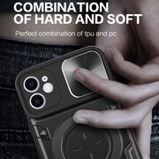 Husa pentru  iPhone 14 cu protecție pentru cameră și suport magnetic integrat Ring Shockproof, rosu