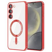 Husa pentru  Samsung Galaxy S23 Plus  cu MagSafe si protectie pentru lentile anti-shock 1.5 mm - rosu