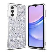 Husa pentru  Samsung Galaxy A05s cu sclipici Liquid Crystal Glitter, argintiu