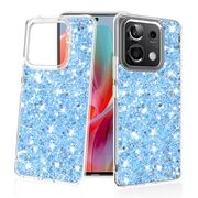 Husa pentru  Xiaomi Redmi Note 13 Pro 5G cu sclipici Liquid Crystal Glitter, albastru