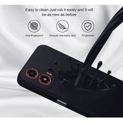 Husa pentru  Motorola Moto E14 Liquid Silicone, subțire, captusita cu microfibra, anti amprentă, protectie cameră foto, verde