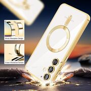 Husa pentru  Samsung Galaxy S23 Plus  cu MagSafe si protectie pentru lentile anti-shock 1.5 mm - roz