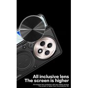 Husa pentru  Oppo Reno 12F, 12FS cu protecție pentru cameră și suport magnetic integrat Ring Shockproof, albastru